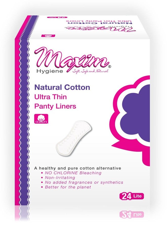 Maxim Ultra Thin Cotton Panty Liners for Women (Light, 72 Count): 100% Cotton Feminine Menstrual Protection for Sensitive Skin - Chlorine Free, Chemical Free - Image 1